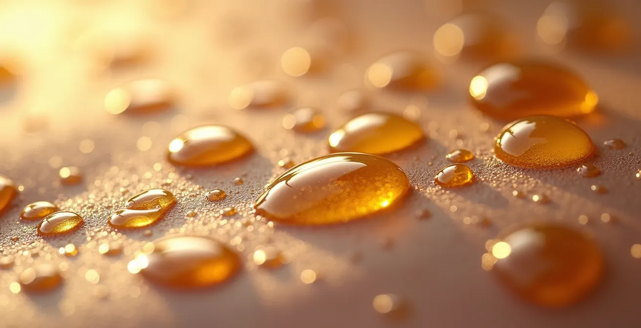 Technique de superposition eau florale et huile sur visage humide